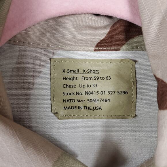 Army Combat Utility Coat in Desert Camouflage  Size XS Extra Short - Picture 7 of 9